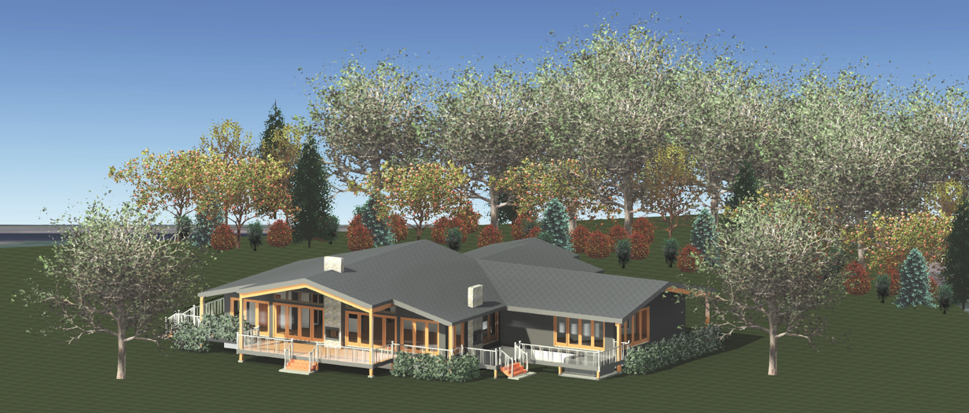 Mid century modern residence, Virgil NY